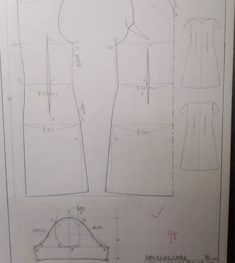 服装结构制图 1:5   1:4  1:3...