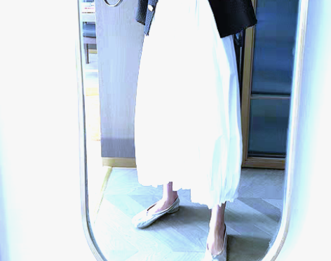 转卖百褶韩版半身白裙子显瘦遮胯肉仙女a字高...