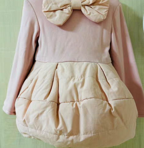 包邮80码 加绒粉色花苞裙 我女儿2岁时候...