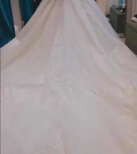 3米拖尾公主风婚纱 12月在虎丘婚纱城购入...