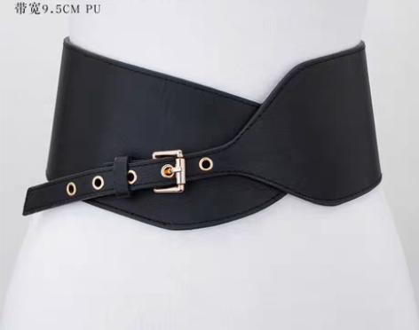 转卖遇尚美 春夏时尚简约宽腰带女装饰连衣裙...