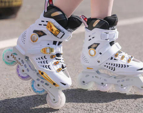 转卖溜冰鞋成人专业平花式校园轮滑鞋男女成年...