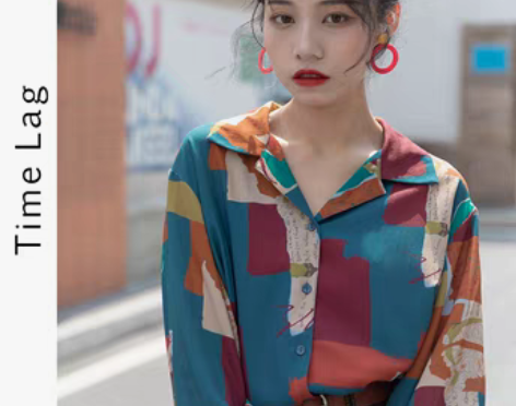转卖1-时差+复古港风衬衫女春秋长袖薄款高...
