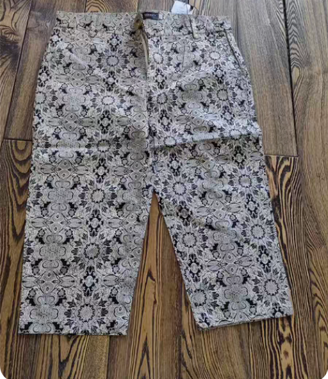 十字架短裤男女夏季美式刺绣ins潮流痞帅休...