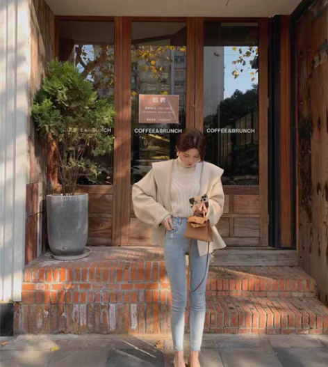 ASM ANNA◆牛仔瘦瘦裤~加绒/不加绒...