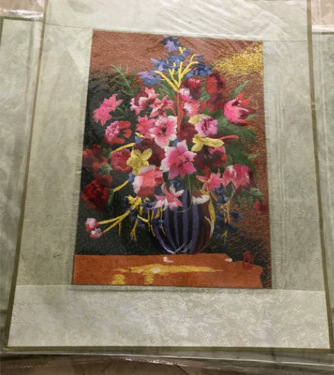 全新刺绣成品 客厅装饰挂画 清仓处理软裱3...