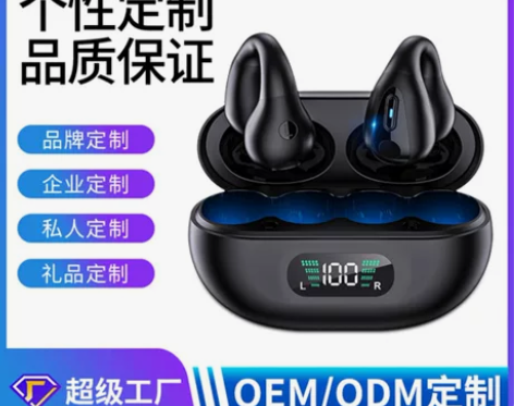 跨境亚马逊不入耳无痛无线蓝牙耳机降噪骨传导...