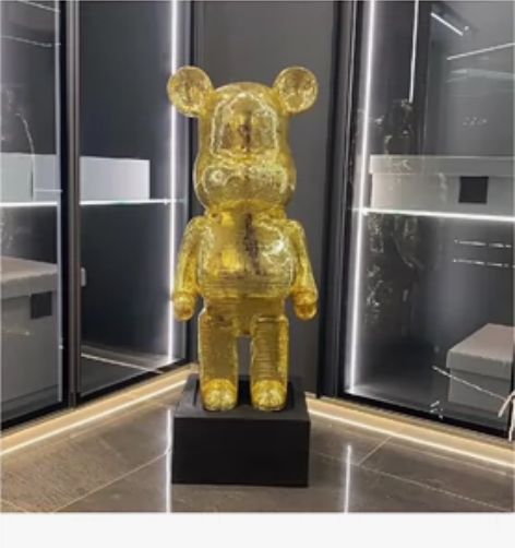 北欧客厅落地暴力熊大摆件储钱罐卡通儿童卧室...