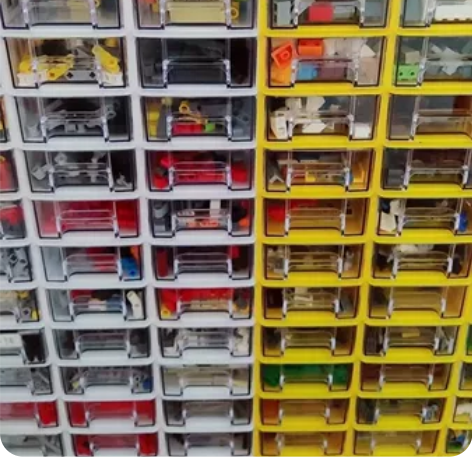 全新组合式收纳盒20个55元包邮乐高分类收...