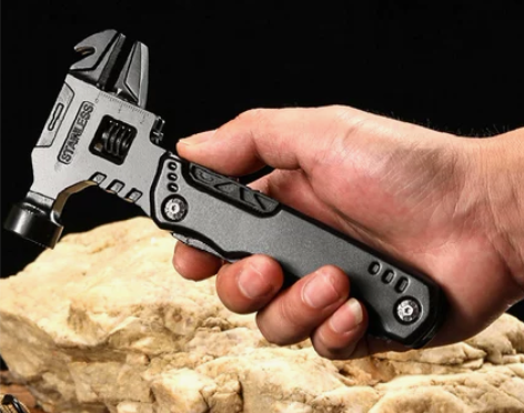 户外多功能扳手锤安全锤羊角锤钳 车载破窗逃...