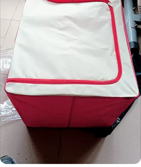 收纳箱装衣服大容量布艺可折叠钢架整理箱子衣...