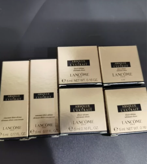 兰蔻黑金面霜5ml和精华乳5ml 都是专柜...