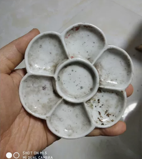 老调色盘  全品  瓷的  釉水好  包邮...