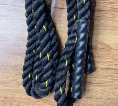 负重跳绳粗绳格斗力量加重型大跳绳减肥燃脂锻...