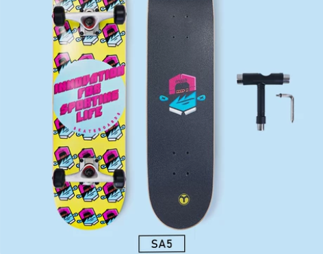 米高滑板初学者儿童专业板女生四轮双翘青少年...