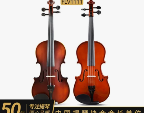凤灵小提琴儿童初学者手工云杉木枫木大学生专...