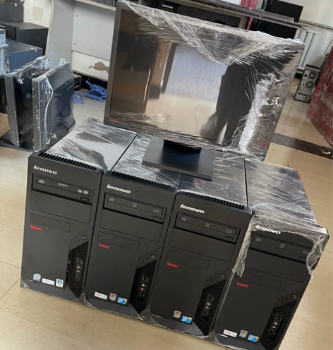 原装联想办公电脑台式机家用组装机95新台式...