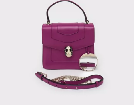 宝格丽小号蛇头风琴手提斜挎包，97新，带小...