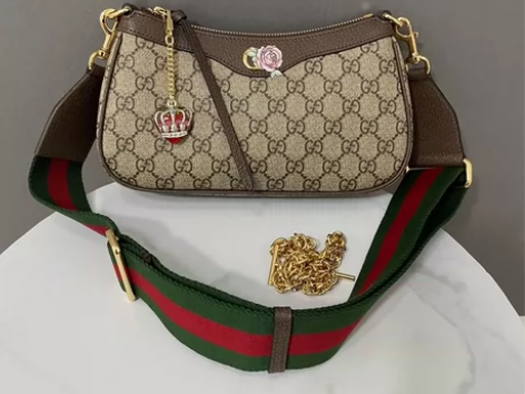 GG新款草莓腋下包,Ophidia系列小号...