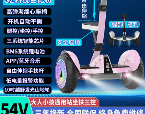 柏思图旗舰店智能电动自平衡车坐骑双轮儿童成...