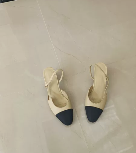 小香风皮鞋，36码，跟高5cm，八成新 感...