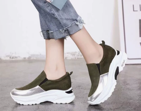 【全新37码】小众鞋内增高厚底鞋女2022...