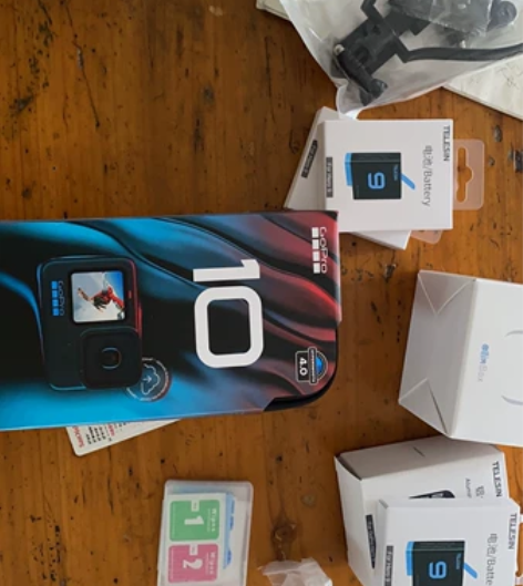 gopro10,带全套配件:泰迅收纳三充+...