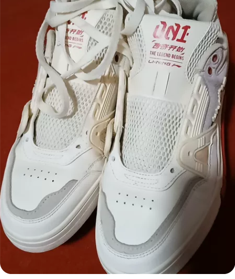 40码正品李宁跑步运动鞋，儿子只穿了一次就...