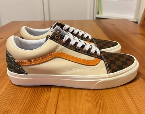 闷包正品Vans old skool棕色棋...
