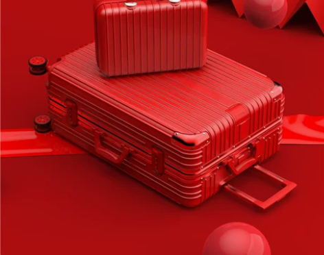 【跨年狂欢】新娘结婚红色行李箱拉杆箱出嫁子...