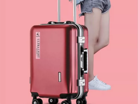 99自提不议价 酒红结婚行李陪嫁箱20寸婚...