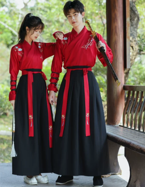 改良古装大码汉服女中国风超仙武侠服古风汉元...