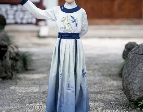 汉服汉服男大童秋冬新款公子书生英俊中学生表...