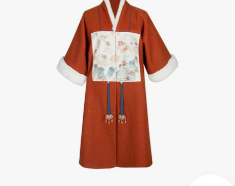 ?七月夕 穗岁 国风大典走秀款保暖呢料明制...