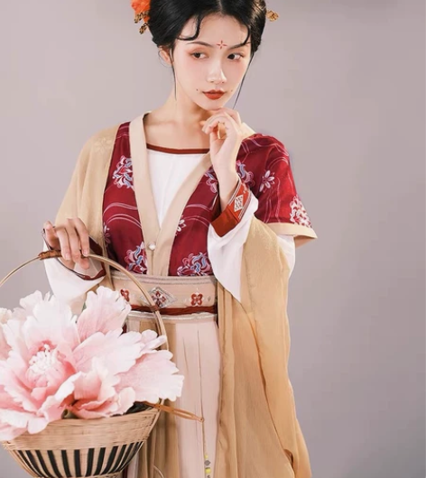 耀春醉芙蓉原创汉服女正品中国风超仙齐腰唐制...