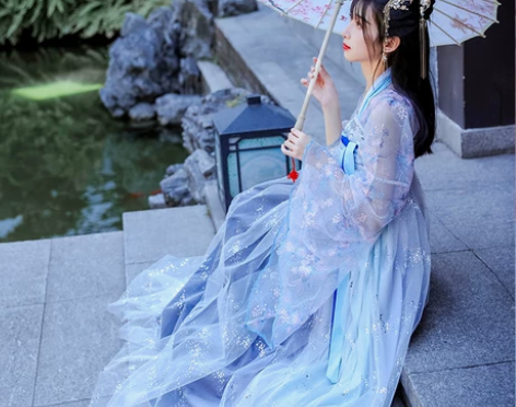 花神芙汉服女中国风古装学生齐腰齐胸襦裙春夏...