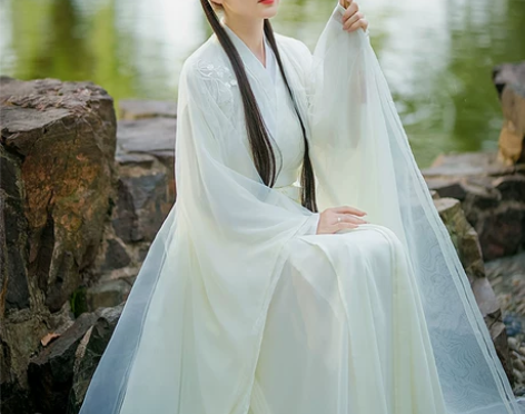 改良汉服女小个子古装中国风交领齐腰襦裙超仙...