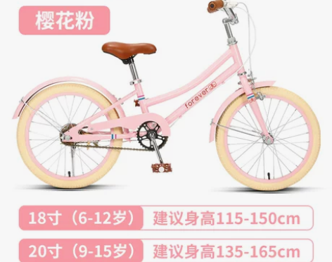 【狂欢价】【设计师款】上海永久牌儿童山地自...