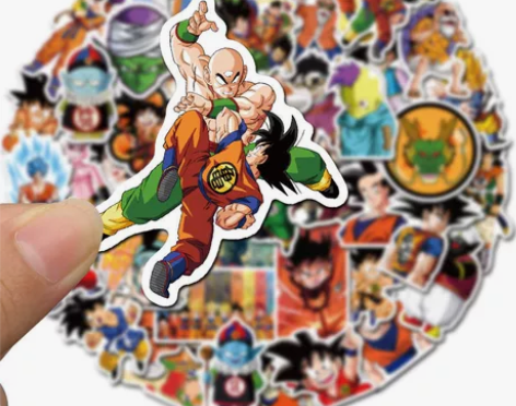 七龙珠贴纸，100张不重复，12.8包邮 ...