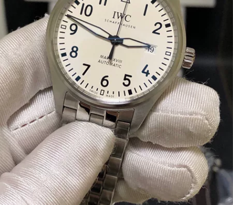 白色盘万国飞行员有历马克腕表二手正品 如收...