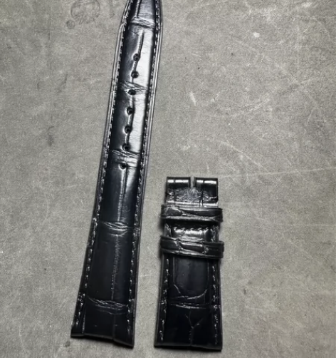 22/18鳄鱼皮表带代用万国葡七系列表带，...