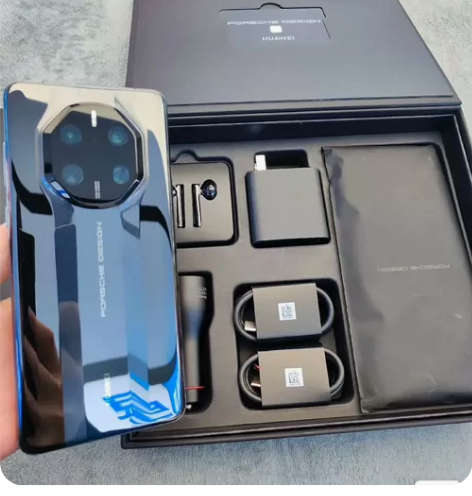 华为mate50保时捷黑色无磕无碰，全套纸...
