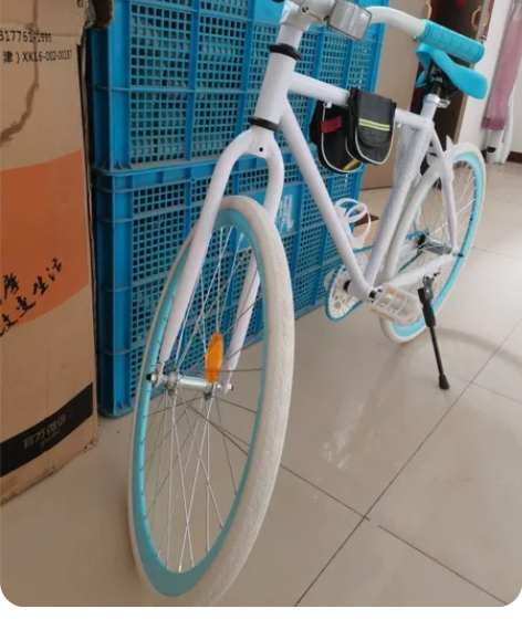 死飞倒刹车,3.11号刚到手的自行车,就骑...