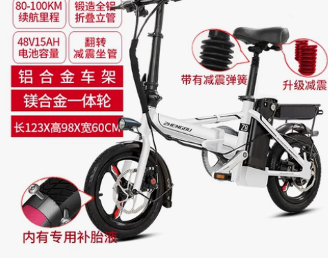 正步 代驾折叠电动车自行车 成人男女式… ...