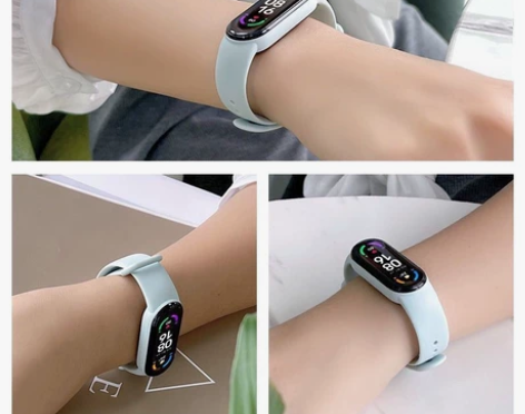 高颜值智能手环手表，多功能运动计步器，还防...