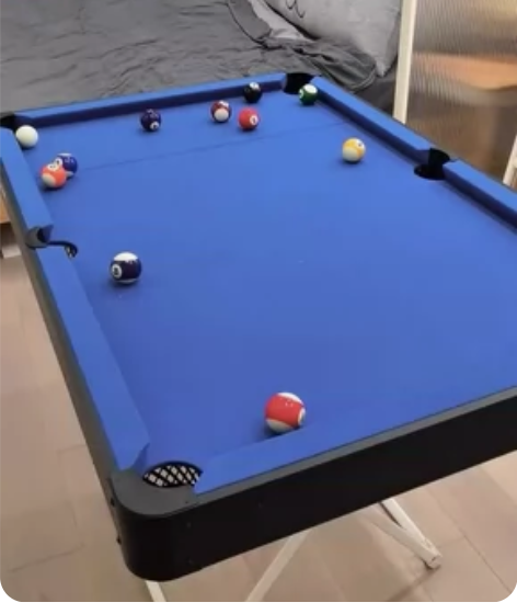 迪卡侬台球桌家用儿童台球室内球桌小型桌球台...