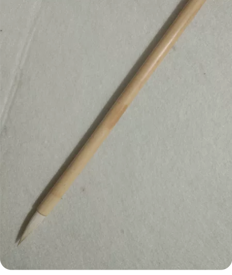 #笔#河北衡水侯店古锋牌白云毛笔，光杆未刻...