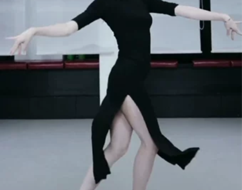 莫代尔开叉包臀性感舞蹈裙江左豆花老师心恋花...