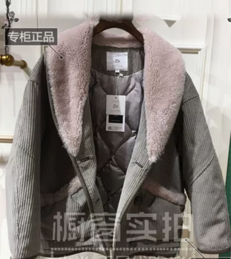 zll女装Z11派克羽绒服短款冬款专柜正品...