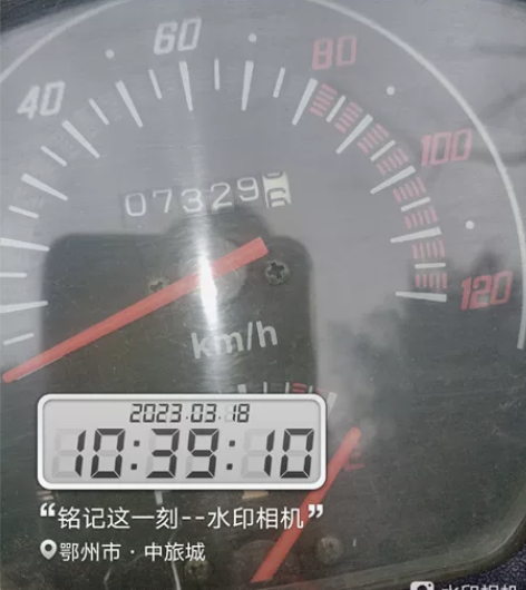豪爵踏板摩托车一辆行驶公里7千多 感兴趣的...